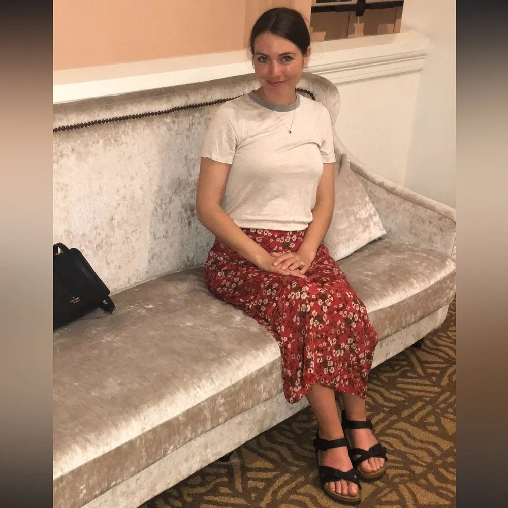 Zara floral midi skirt size medium - Picture 6 of 6